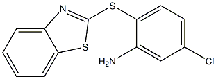 2-(1,3-benzothiazol-2-ylsulfanyl)-5-chloroaniline Struktur