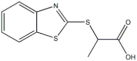 2-(1,3-benzothiazol-2-ylthio)propanoic acid Struktur