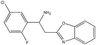 2-(1,3-benzoxazol-2-yl)-1-(5-chloro-2-fluorophenyl)ethan-1-amine Struktur