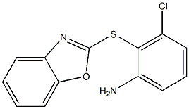 2-(1,3-benzoxazol-2-ylsulfanyl)-3-chloroaniline Struktur