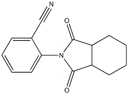 2-(1,3-dioxooctahydro-2H-isoindol-2-yl)benzonitrile Struktur