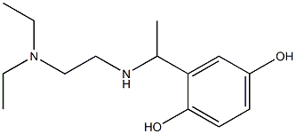 2-(1-{[2-(diethylamino)ethyl]amino}ethyl)benzene-1,4-diol Struktur