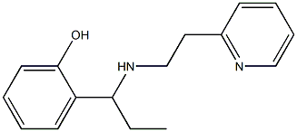 2-(1-{[2-(pyridin-2-yl)ethyl]amino}propyl)phenol Struktur