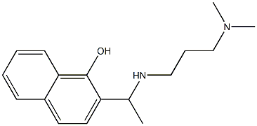 2-(1-{[3-(dimethylamino)propyl]amino}ethyl)naphthalen-1-ol Struktur