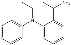 2-(1-aminoethyl)-N-ethyl-N-phenylaniline Struktur