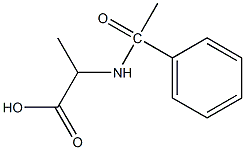 2-(1-phenylacetamido)propanoic acid Struktur