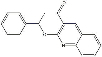 2-(1-phenylethoxy)quinoline-3-carbaldehyde Struktur