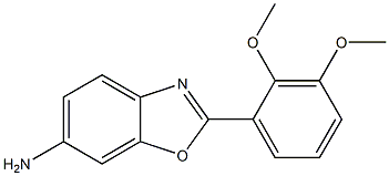 2-(2,3-dimethoxyphenyl)-1,3-benzoxazol-6-amine Struktur