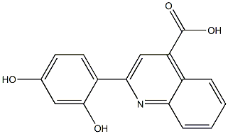 2-(2,4-dihydroxyphenyl)quinoline-4-carboxylic acid Struktur