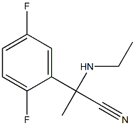 2-(2,5-difluorophenyl)-2-(ethylamino)propanenitrile Struktur