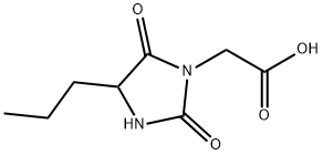 2-(2,5-dioxo-4-propylimidazolidin-1-yl)acetic acid Struktur