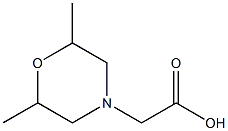 2-(2,6-dimethylmorpholin-4-yl)acetic acid Struktur