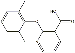 2-(2,6-dimethylphenoxy)nicotinic acid Struktur