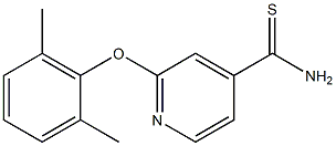 2-(2,6-dimethylphenoxy)pyridine-4-carbothioamide Struktur