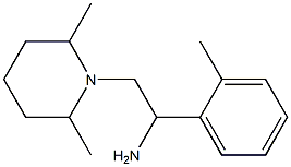 2-(2,6-dimethylpiperidin-1-yl)-1-(2-methylphenyl)ethanamine Struktur