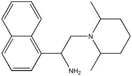 2-(2,6-dimethylpiperidin-1-yl)-1-(naphthalen-1-yl)ethan-1-amine Struktur