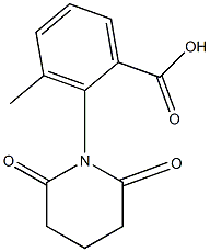 2-(2,6-dioxopiperidin-1-yl)-3-methylbenzoic acid Struktur