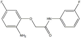 2-(2-amino-5-fluorophenoxy)-N-(3-fluorophenyl)acetamide Struktur