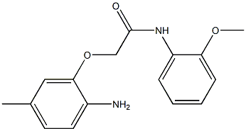 2-(2-amino-5-methylphenoxy)-N-(2-methoxyphenyl)acetamide Struktur