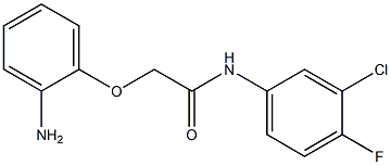 2-(2-aminophenoxy)-N-(3-chloro-4-fluorophenyl)acetamide Struktur