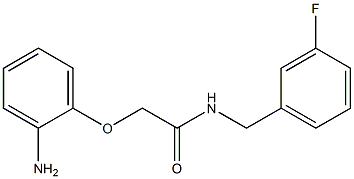 2-(2-aminophenoxy)-N-[(3-fluorophenyl)methyl]acetamide Struktur