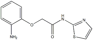 2-(2-aminophenoxy)-N-1,3-thiazol-2-ylacetamide Struktur