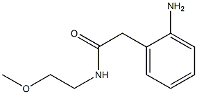 2-(2-aminophenyl)-N-(2-methoxyethyl)acetamide Struktur