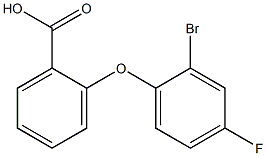 2-(2-bromo-4-fluorophenoxy)benzoic acid Struktur