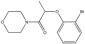 2-(2-bromophenoxy)-1-(morpholin-4-yl)propan-1-one Struktur