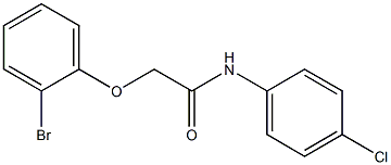 2-(2-bromophenoxy)-N-(4-chlorophenyl)acetamide Struktur