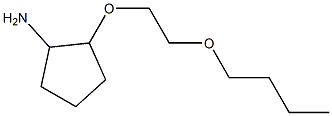 2-(2-butoxyethoxy)cyclopentan-1-amine Struktur