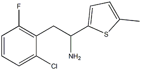 2-(2-chloro-6-fluorophenyl)-1-(5-methylthiophen-2-yl)ethan-1-amine Struktur