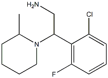 2-(2-chloro-6-fluorophenyl)-2-(2-methylpiperidin-1-yl)ethanamine Struktur