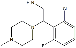 2-(2-chloro-6-fluorophenyl)-2-(4-methylpiperazin-1-yl)ethanamine Struktur