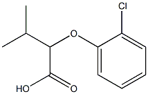 2-(2-chlorophenoxy)-3-methylbutanoic acid Struktur