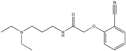 2-(2-cyanophenoxy)-N-[3-(diethylamino)propyl]acetamide Struktur