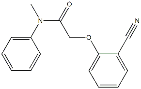 2-(2-cyanophenoxy)-N-methyl-N-phenylacetamide Struktur