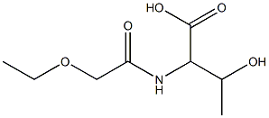 2-(2-ethoxyacetamido)-3-hydroxybutanoic acid Struktur