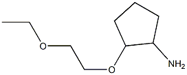 2-(2-ethoxyethoxy)cyclopentan-1-amine Struktur