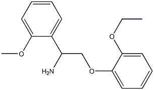 2-(2-ethoxyphenoxy)-1-(2-methoxyphenyl)ethanamine Struktur