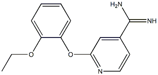 2-(2-ethoxyphenoxy)pyridine-4-carboximidamide Struktur