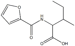 2-(2-furoylamino)-3-methylpentanoic acid Struktur