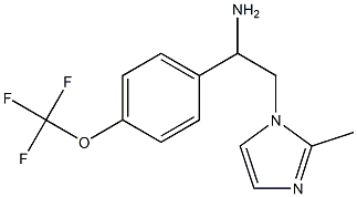 2-(2-methyl-1H-imidazol-1-yl)-1-[4-(trifluoromethoxy)phenyl]ethan-1-amine Struktur