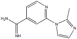 2-(2-methyl-1H-imidazol-1-yl)pyridine-4-carboximidamide Struktur