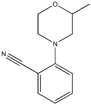 2-(2-methylmorpholin-4-yl)benzonitrile Struktur