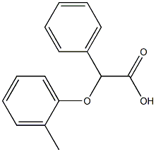 2-(2-methylphenoxy)-2-phenylacetic acid Struktur