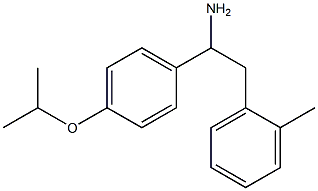 2-(2-methylphenyl)-1-[4-(propan-2-yloxy)phenyl]ethan-1-amine Struktur