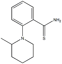 2-(2-methylpiperidin-1-yl)benzene-1-carbothioamide Struktur