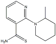 2-(2-methylpiperidin-1-yl)pyridine-3-carbothioamide Struktur