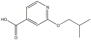 2-(2-methylpropoxy)pyridine-4-carboxylic acid Struktur